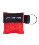 CPR Emergency Face Shield Mask Key Ring Breathing Mask(Red)