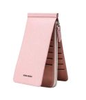 Ultra-thin Wallet Multi-card Position Multi-function Card Package Wallet(Pink)