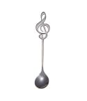 Creative Musical Note Spoon Coffee Stirring Scoop Stainless Steel Titanium Music Bar Spoon Gift Spoon(Black)