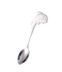 2 PCS Stainless Steel Dolphin Shape Cartoon Coffee Stirring Spoon Ice Cream Spoon Child Feeding Spoon(Steel)