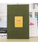 4R 6 inch 300 Sheet Photos 50 Pages Flannel Interstitial Album Creative Christmas Gift Postcard Storage Album(Green)