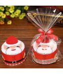 Christmas Creative Cake Towel Gift Washcloth Christmas Cute Towel Presents(Santa Claus)