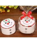 Christmas Creative Cake Towel Gift Washcloth Christmas Cute Towel Presents(Snowman)
