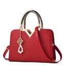 Summer Female Phone Pocket Zipper Handbags Flap Leather Shoulder Crossbody Bags(Wine Red)