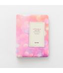3 inch Colorful Starry Series PU Cover Album Photo Movie Ticket Storage Collection Photo Album Book(Pink Light Spot)