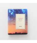 3 inch Colorful Starry Series PU Cover Album Photo Movie Ticket Storage Collection Photo Album Book(Yellow Starry Sky)