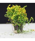 Artificial Handmade Model Material Sand Table Building Bush Flower Finished Flower(Yellow Tangerine Flowerr)