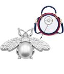 5 PCS Luggage Metal Bee Decorations(Ancient Silver)