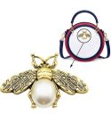 5 PCS Luggage Metal Bee Decorations(Ancient Gold)
