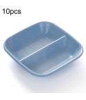 10pcs Kitchen Accessories 2 In 1 Seasoning Sauce Dishes Wheat Straw Salad Saucer Bowl(Blue)