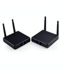 Measy FHD686 Full HD 1080P 3D 5-5.8GHz Wireless HDMI Transmitter (Transmitter + Receiver) with Display, Supports Infrared Remote Control & Wireless Same Screen Function, Transmission Distance: 200m
