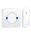 P6-B 110dB Wireless IP55 Waterproof Low Power Consumption WiFi Doorbell Receiver, 53 Music Options, Receiver Distance: 300m(White)