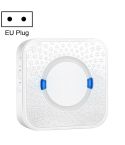 P6 110dB Wireless IP55 Waterproof Low Power Consumption WiFi Doing-dong Doorbell Receiver, Receiver Distance: 300m, EU Plug(White)