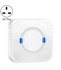 P6 110dB Wireless IP55 Waterproof Low Power Consumption WiFi Doing-dong Doorbell Receiver, Receiver Distance: 300m, UK Plug(White)