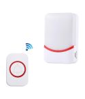 CMF1188 Home Music Remote Control Wireless Doorbell with 38 Ringtones & Colorful Flashing Lights + Ringtones / Ringtones / Colorful Flashing Lights 3-Modes (White)