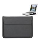 Universal Envelope Style PU Leather Case with Holder for Ultrathin Notebook Tablet PC 15.4 inch, Size: 39x28x1.5cm(Black)