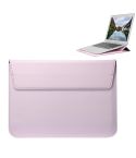 Universal Envelope Style PU Leather Case with Holder for Ultrathin Notebook Tablet PC 15.4 inch, Size: 39x28x1.5cm(Pink)