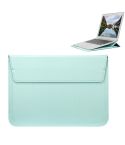 Universal Envelope Style PU Leather Case with Holder for Ultrathin Notebook Tablet PC 15.4 inch, Size: 39x28x1.5cm(Mint Green)