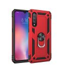 Sergeant Armor Shockproof TPU + PC Protective Case for Xiaomi Mi 9, with 360 Degree Rotation Holder(Red)