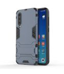 Shockproof PC + TPU Case for Xiaomi Mi 9 SE, with Holder(Navy Blue)