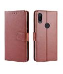 Retro Crazy Horse Texture Horizontal Flip Leather Case for Xiaomi Redmi 7, with Holder & Card Slots & Photo Frame (Brown)
