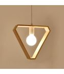 Home Decoration Personality Creative Simple Solid Wood Geometric Pendant Lights (Triangle)