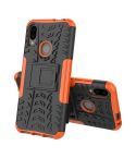 Tire Texture TPU+PC Shockproof Phone Case for Xiaomi Redmi Note 7, with Holder