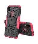 Tire Texture TPU+PC Shockproof Phone Case for Xiaomi Redmi Note 7, with Holder