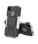 Tire Texture TPU+PC Shockproof Phone Case for Xiaomi Redmi Note 7, with Holder