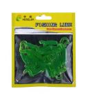 HENGJIA SO105 20 PCS 3.5cm/0.9g Double Tailed Bait Soft Bait for Sea Fishing (Green)