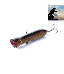 HENGJIA PO032 8cm/12g Simulation Hard Baits Fishing Lures with Hooks Tackle Baits Fit Saltwater and Freshwater (7#)