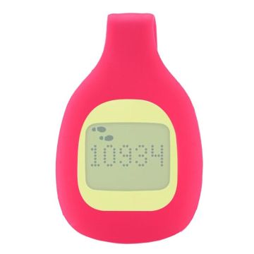For Fitbit Zip Smart Watch Clip Style Silicone Case, Size: 5.2x3.2x1.3cm(Magenta)