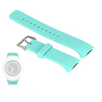 Solid Color Watch Band for Galaxy Gear S2 R720(Cyan)