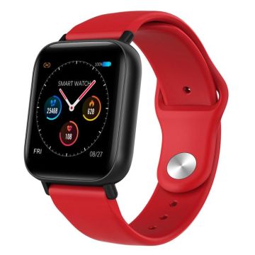 Q10 Fashion Smart Sports Watch, 1.3 inch TFT Screen, IP67 Waterproof, Support Heart Rate / Blood Pressure Monitoring / Sleep Monitoring / Sedentary Reminder (Red)