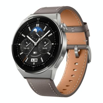 HUAWEI WATCH GT 3 Pro Titanium Smart Watch 46mm Genuine Leather Wristband, 1.43 inch AMOLED Screen, Support ECG / GPS / 14-days Battery Life(Grey)