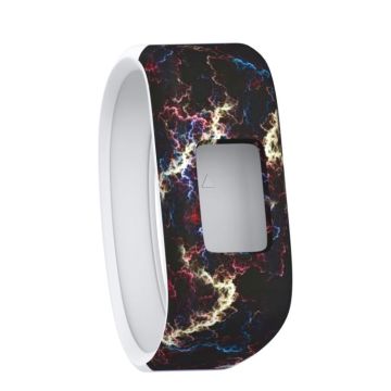 Yellow Lightning Pattern Silicone Sport Watch Band for Garmin Vivofit JR, Size: Large(Yellow)