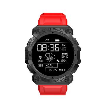 FD68S 1.44 inch Color Roud Screen Sport Smart Watch, Support Heart Rate / Multi-Sports Mode(Red)