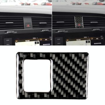 Car Carbon Fiber Emergency Light Frame Decorative Sticker for Volkswagen Golf 7 2013-2017, Left Drive
