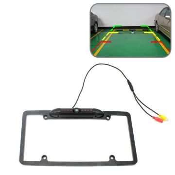 PZ422 America Car License Plate Frame 120 Degree Rear View Camera