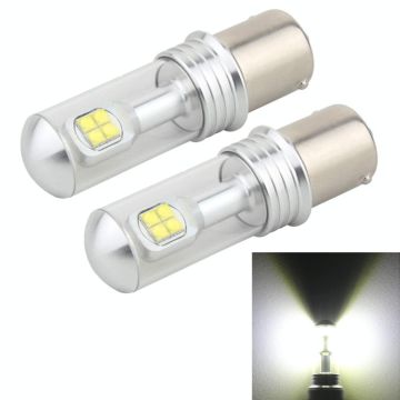 2 PCS  1156/BA15S 40W 800 LM 6000K Car Turn Light Backup Light Brake Light with 8 Lamps, DC 12V(White Light)