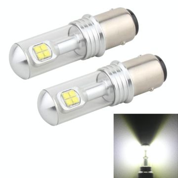 2 PCS  1157/BAY15D 40W 800 LM 6000K Car Turn Light Backup Light Brake Light with 8 Lamps, DC 12V(White Light)