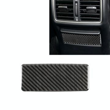 Car Carbon Fiber Rear Seat Ashtray Panel Decorative Sticker for Infiniti Q50 / Q60 2014-2020