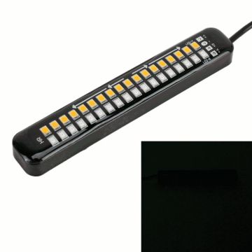 105mm DC12-24V / 1.6W Motorcycle LED Dynamic Blinker Side Lights Flowing Water Brake Lamp Turn Signal Light, Cable Length: 1m