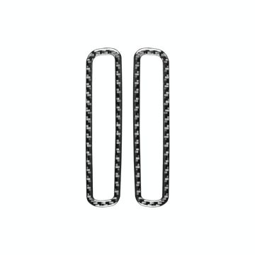 2 PCS / Set Carbon Fiber Car A-pillar Air Outlet Frame Decorative Sticker for Volkswagen Scirocco 2009-2016,Left and Right Drive Universal