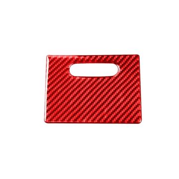 Carbon Fiber Car Cigarette Lighter Cover Decorative Sticker for Toyota Corolla 2014-2018,Left and Right Drive Universal (Red)