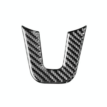 Carbon Fiber Car Steering Wheel U-shaped Decorative Sticker for Mercedes-Benz B-Class 2019 / GLB 2020,Left and Right Drive Universal