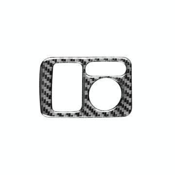 Carbon Fiber Car Rearview Mirror Adjustment Switch Frame Decorative Sticker for Honda CRV 2007-2011,Left Drive