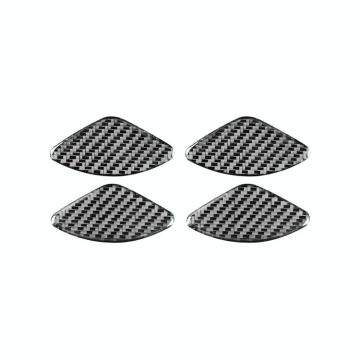 4 PCS / Set Carbon Fiber Car Inner Door Bowl Patch Decorative Sticker for Honda CRV 2007-2011,Left and Right Drive Universal
