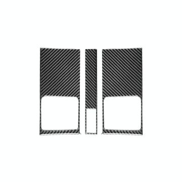 3 PCS / Set Carbon Fiber Car Central Control Air Outlet Panel Decorative Sticker for Honda CRV 2007-2011,Left and Right Drive Universal