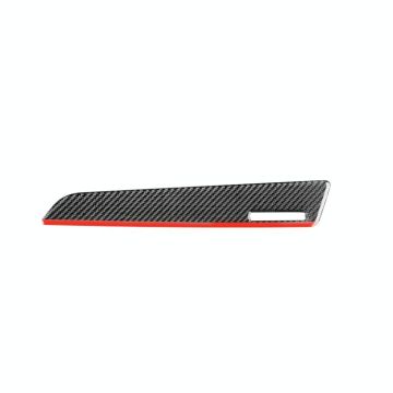 Carbon Fiber Car Co-pilot Trim Red Edge with Hole Decorative Sticker for Audi Q3 2013-2018,Right Drive